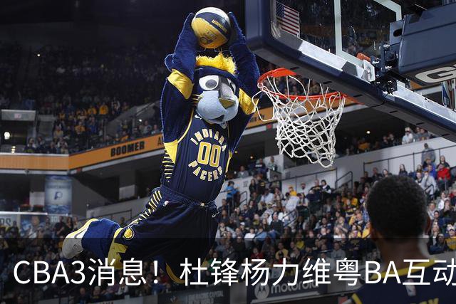 CBA3消息！杜锋杨力维粤BA互动，余嘉豪重返CBA，广厦超市开张？